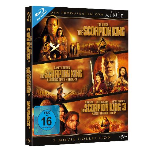 The Scorpion King 1-3 - Box auf Blu-ray für 15,37€ inkl. Versand! (Vergleich: 39,22)