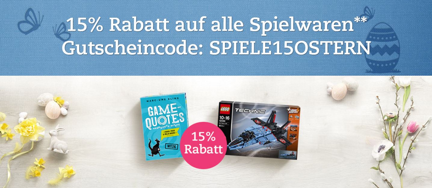 15% Oster-Rabatt auf alle Spielwaren bei Thalia - z.B. Lego Architecture Berlin für 19€