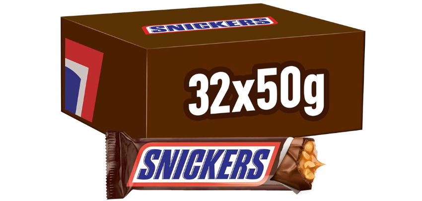 Schokoriegel-Vorrat! 1,6kg Snickers (32 x 50g) für 14€ 🍫