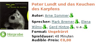 Audible.de: Hörbuch "Peter Lundt und das Keuchen des Karpfens" kostenlos