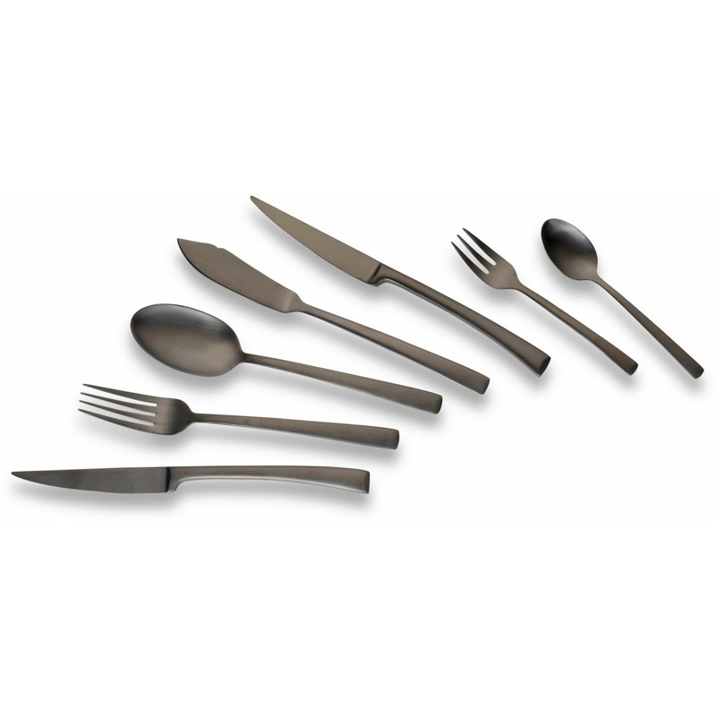 Echtwerk Tafelbesteck Avelino 42-teilig schwarz mattiert mit 10,00€ Preisnachlass