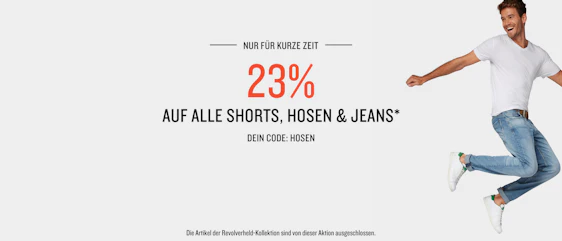 23% Rabatt auf Shorts, Hosen und Jeans bei Tom Tailor - auch auf Sale-Artikel