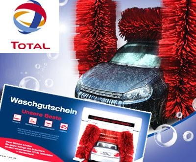 Autowaschprogramm „Unsere Beste“ bei Total mit Lotuspolitur für 7€ (statt 13,50€)