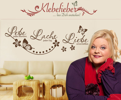 Günstige Wandtattoos: 50€ Gutschein von klebefieber.de für 19€ (empfohlen von Deko-Queen Tine Wittler)
