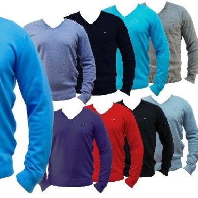 eBay WOW : TOMMY HILFIGER Pacific TH V-Neck Herren Pullover Shirt NEU &amp; OVP für 39,90€  UVP 99,95