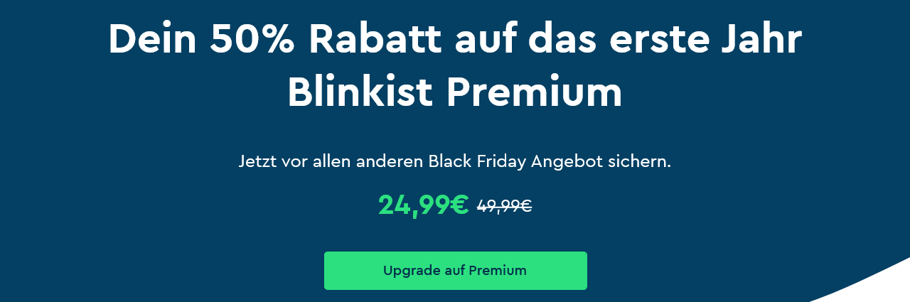 Blinkist Premium für 24,99€ - Sachbuch-App mit Kurzzusammenfassungen