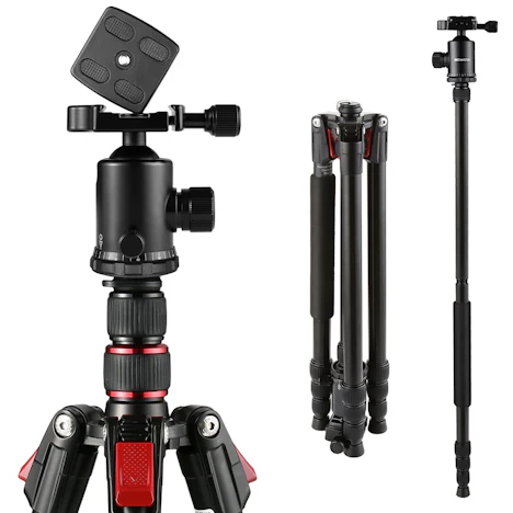 Kamerastativ Dslr 200cm 2-in-1 Aluminium Stativ Einbeinstativ Kit mit Kugelkopf nur 49,99€