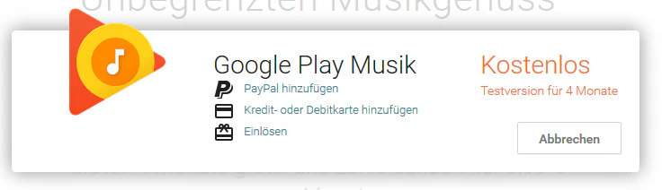 google play musik 4 monate