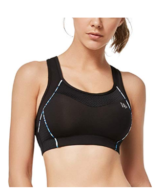 Sport BH Starker Halt Große Brüste Ringerrücken Bügellos Gepolstert Bustier für Fitness Joggen Yoga