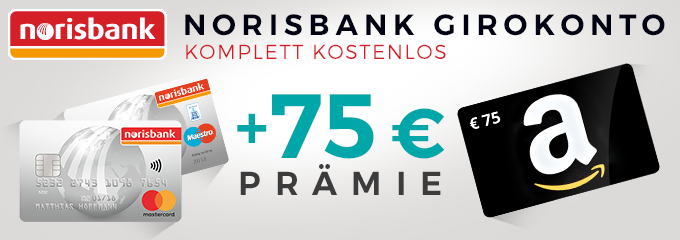 *Vorbei* Norisbank Girokonto mit 75€ Prämie » komplett kostenlos 💸