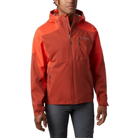 Columbia Men's Titan Pass 2.5L Shell Jacket (1888941) carnelian red/wildfire für 85,24€
