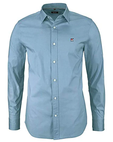 Amazon - Herren Hemd Freizeithemd Langarm Hemden Regular Fit Reine Farbe 10,99 Euro