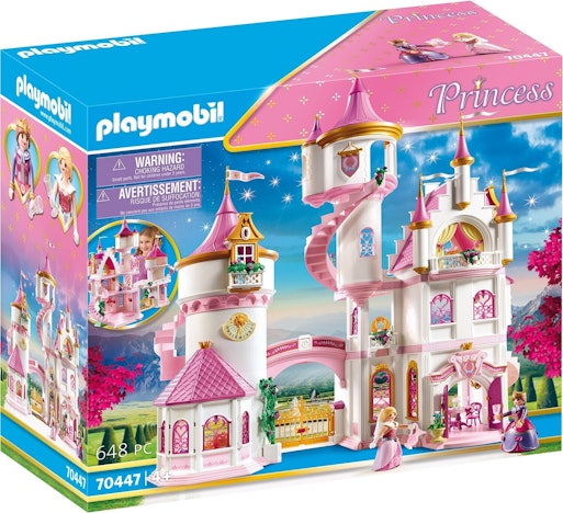 Playmobil 70447 für 100€ - Großes Prinzessinnenschloss mit 645 Teilen, drehbare Tanzfläche, viele Zimmer