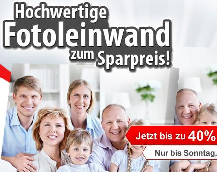 Bis zu 40% sparen bei Hochwertigen Fotoleinwänden!