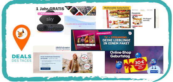 Deals des Tages ✔️ Top 5 Highlights: Angebote & Schnäppchen 🦊
