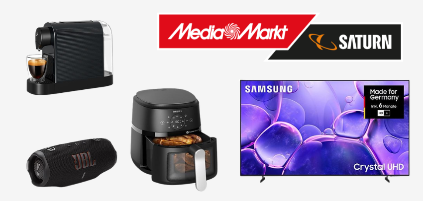 MediaMarkt I Saturn Wochenendknaller! 💥 z.B.: TCHIBO Pure plus Kapselmaschine für 39€ (+ 50 Kapseln)