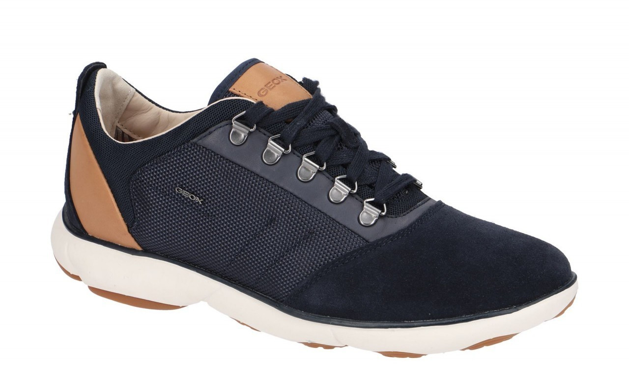 Geox Low-Top-Sneaker blau/braun/weiß (U92D7A 01122C4002): 72,97€ statt 88,26€