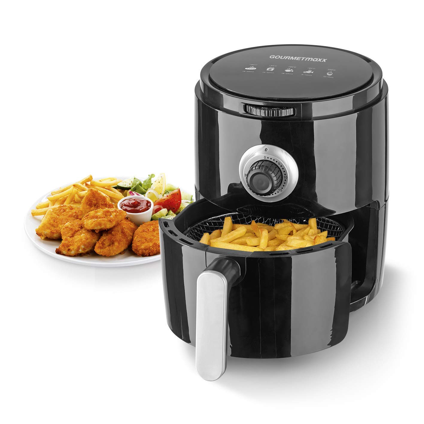Heißluft-Fritteuse 2,6L 1500 Watt 8-in-1
