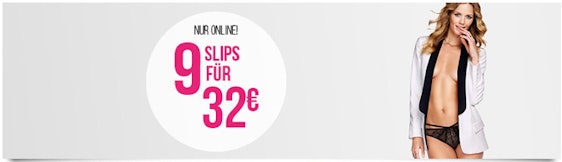 9 Slips für 32€ bei Hunkemöller - kostenlose Abholung in der Filiale *UPDATE*