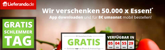 Nikolaus bei Lieferando - 50.000 x 8€ am 06.12. - für Neu- und Bestandskunden *UPDATE*