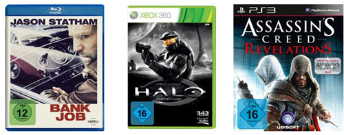 Adventskalender Auslese - The Machinist [Blu-Ray] für 7€, Die Schlümpfe 2D/3D [Blu-Ray] für 16€, Assassin's Creed Revelations (PS3) für 40€ (Update)