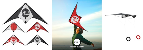 Hidetoshi Wakashima Lenkdrachen für 13€ - in 4 verschiedenen Farben