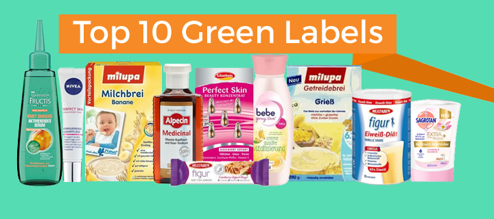 Top 10 Green Labels am 30.11.2016 - z.B. Garnier Serum für 1,95€