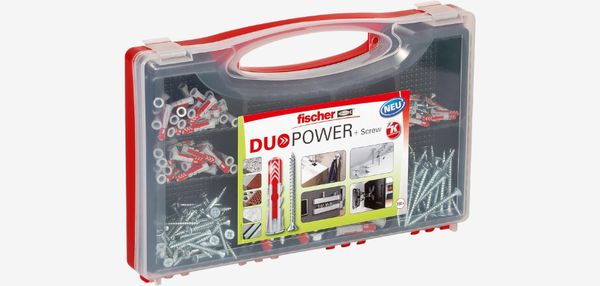 Fischer-Power für eure Heimwerker-Projekte! 🛠️ Fischer Redbox Duopower + Schrauben (280-tlg.) für 23€ 🔩