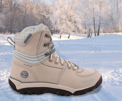 Timberland „Rime Ridge“-Thermostiefel für Damen in Beige/Creme für 49,95€ (Gr.37-40)