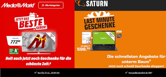 Endet heute! Weihnachtssale bei Media Markt und Saturn 🎄🎅 – z.B. Philips PUS8545 58" LED-4K-TV für 768€