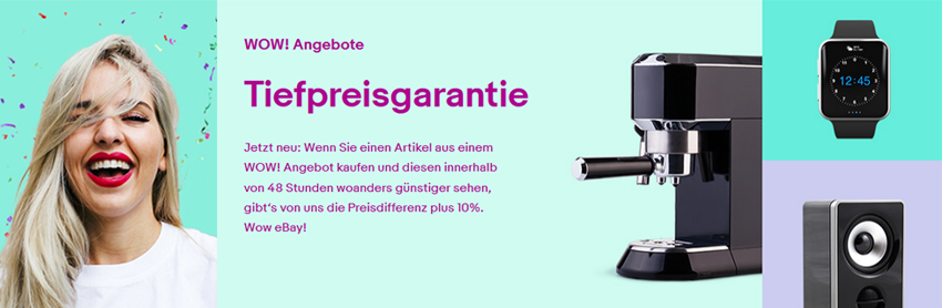 eBay kontert Amazon Prime Day » Neue Tiefpreisgarantie für über 15.000 Wow-Angebote