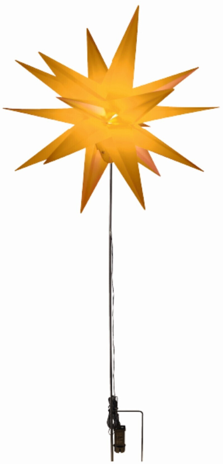 HGD Kunststoff-Stern + Bodenspieß für außen gelb (CAS6300) mit 47% Nachlass