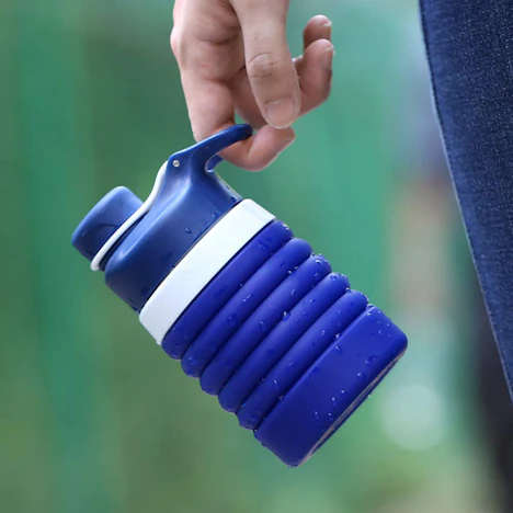 Klappbare Wasserflasche Food-Grade Silicone FDA