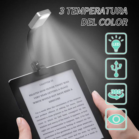 Led Leselampe Klemmleuchte für Bücher,Kindle uvm