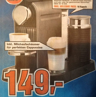 Krups CitiZ & Milk XN 7101 Nespresso für 149€ - Nespressomaschine mit Milchaufschäumer