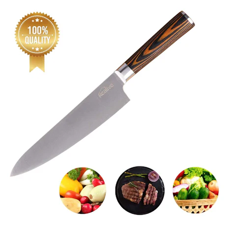 Küchenmesser 20cm Chefmesser aus Rostfreiem Edelstahl für 5,99€