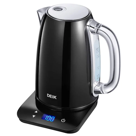 Wasserkocher, 1.7L Edelstahl mit Temperatureinstellung, 2200W Schnelle Erhitzung