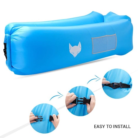 Luftsofa, icefox Wasserdichtes Aufblasbares Air Lounger mit Tragebeutel, zum Schlafen im Freien