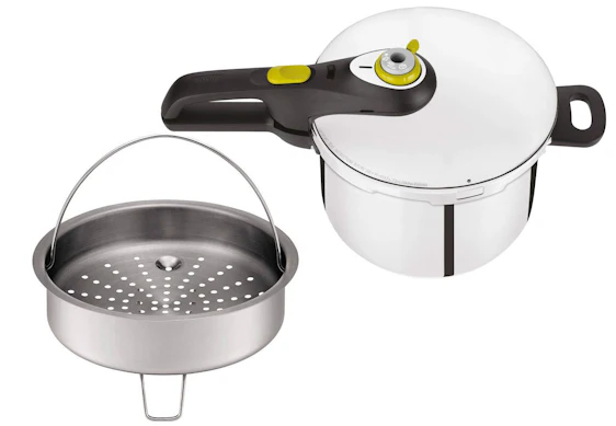 Tefal P2530738 Secure 5 Neo Schnellkochtopf 22 cm, 6 L, inklusive Korbeinsatz