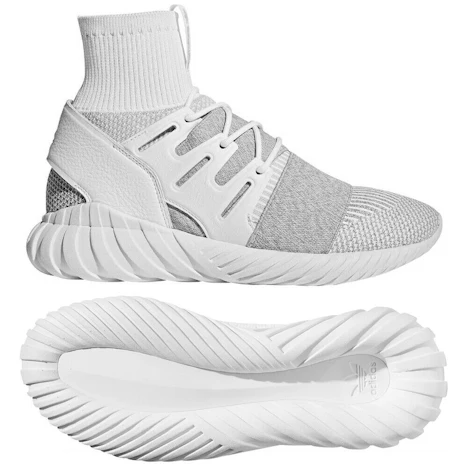 adidas Tubular Doom Primeknit - Herren Sneaker Sportschuhe - BY3553 weiss/grau für 54,99 EUR