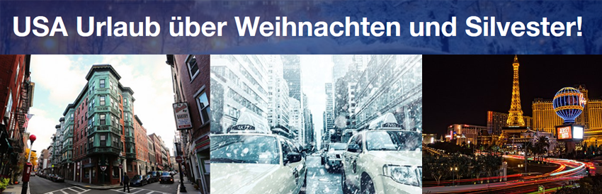 USA Urlaub über Weihnachten und Silvester - Flüge nach New York, Las Vegas, Miami und Co. ab 237€