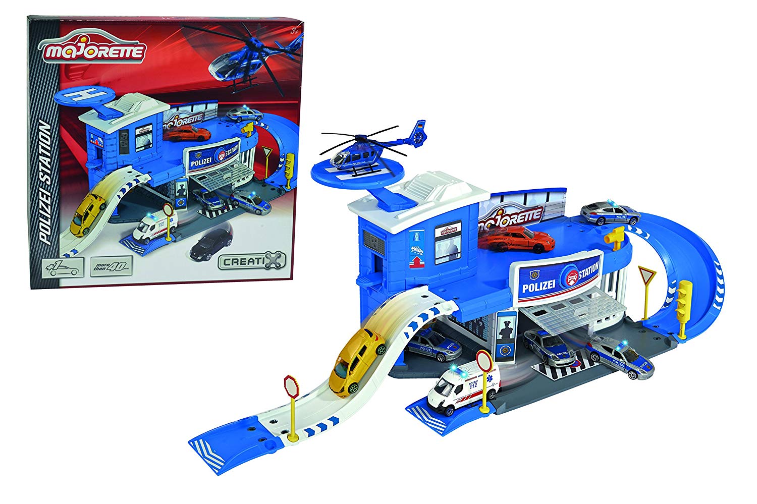 Majorette 212050012 - Creatix Polizei-Parkgaragen Station für 9,38 EUR