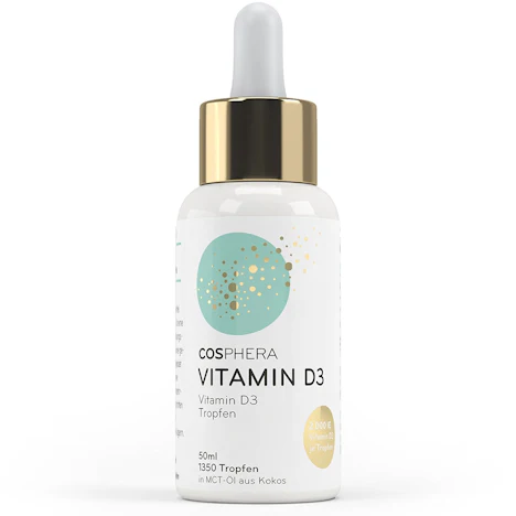 (Amazon-Prime) Vitamin D3 - Hochdosiert mit 2000 I.E (50 µg) pro Tropfen - Bio & Vegan für nur 12,45 € (statt 24,90 €)