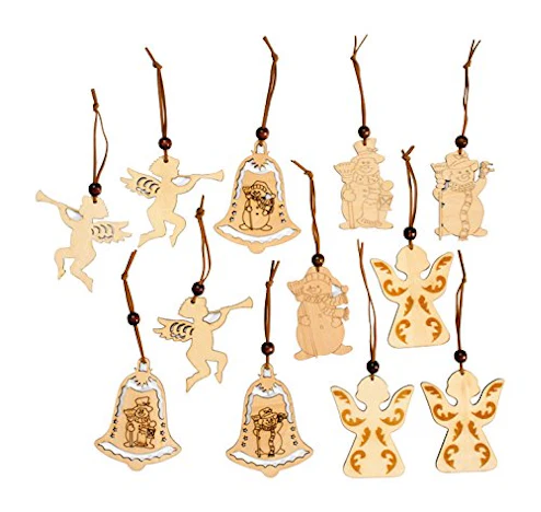 Amazon Plus Produkt Small Foot by Legler Geschenkanhänger, Holz, Beige, 8 x 6 x 0.5 cm, 12-Einheiten 1,32 Euro
