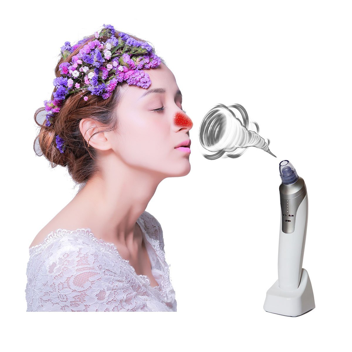 Professionell Gesichts elektrischen Porenreiniger Blackhead Remover für 29,99€