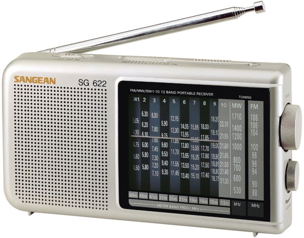 Sangean SG-622 für 28€ - portables, kompaktes Worldband Radio mit analogem UKW / MW / KW-Tuner