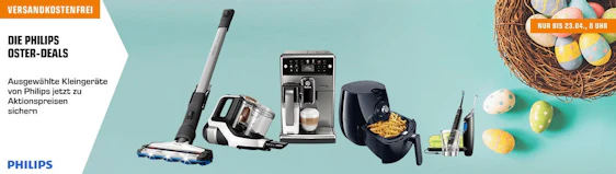 Philips Osterdeals bei Saturn - z.B. Philips Senseo Viva Café für 55€