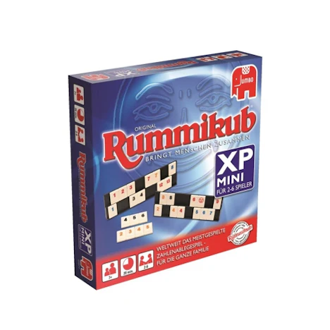 Jumbo 03977 – Original Rummikub Mini XP, Legespiel für 9,37€