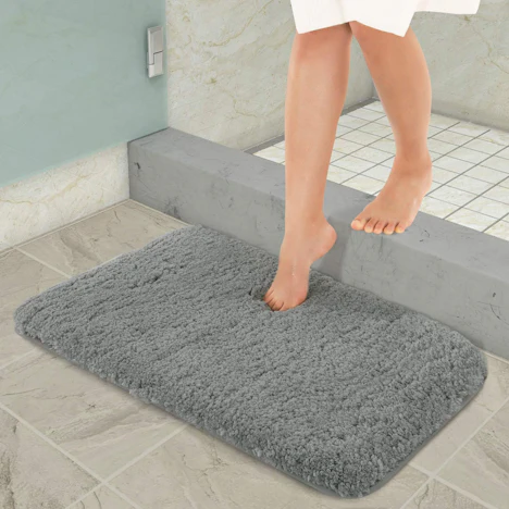 30% sparen graue Mikrofaser-Badezimmermatten für 17,99€