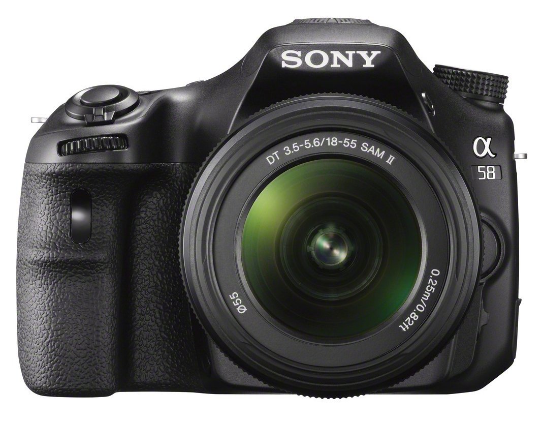 Sony Alpha A58 SLR-Digitalkamera inkl. SAL 18-55mm Objektiv schwarz für umgerechnet 361€ plus 30£ Amazon UK Gutschein